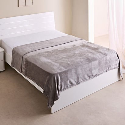Nova Solid Flannel Queen Blanket - 200x220 cm