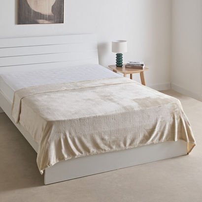 Nova Solid Flannel Queen Blanket - 200x220 cm