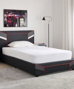 Gamerz Smart Upholstered Single Gaming Bed - 90x20...