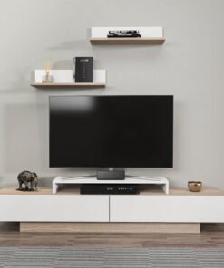 Modulix Maple 1.8 Metre TV Unit for TVs up to 75 i...