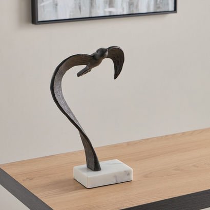 Orbet Aluminium Bird Table Decor Accent - 20x10x31...