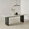 Cavon Fabio Genuine Marble Top 8-Seater Dining Tab...