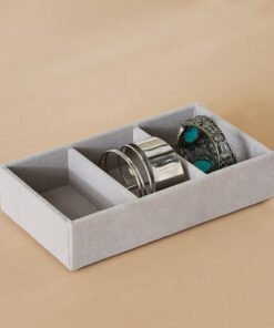 Velour 3-Compartment Jewellery Tray