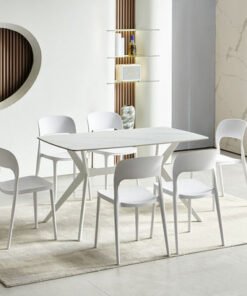 Divo 6-Seater Sintered Stone Dining Set