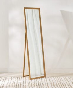 Brecklyn MDF and Glass Floor Standing Mirror - 40x...