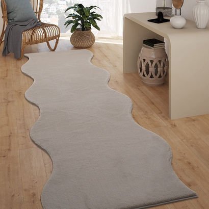Faux Rabbit Fur Shaped Rug - 70x300 cm