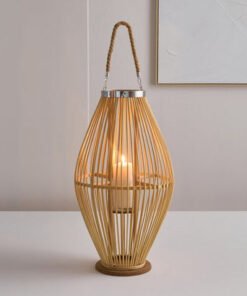 Vera-Willa Bamboo Lantern - 32x32x60 cm