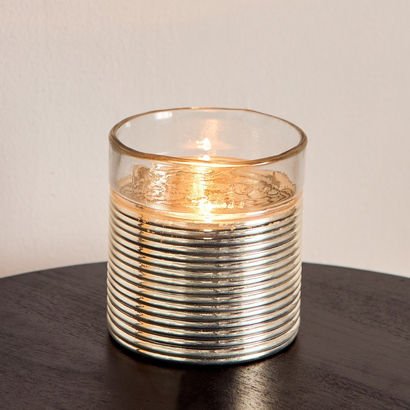 Erton Etched Glass Candleholder - 12x12x12 cm