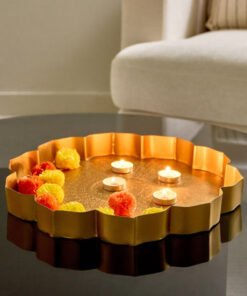 Pema Metal Decorative Urli - 33x33x5 cm
