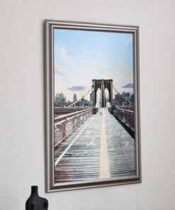 Vivid Bridge Aluminium Print Framed Picture - 80x1...