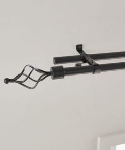 Emily Extendable Double Curtain Rod - 120-300 cm