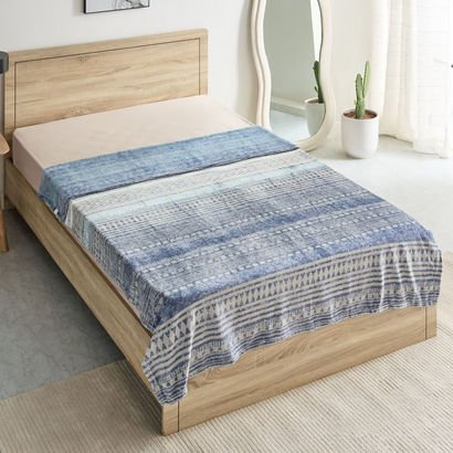 Matrix Enzo Printed Flannel Twin Blanket - 140x200...