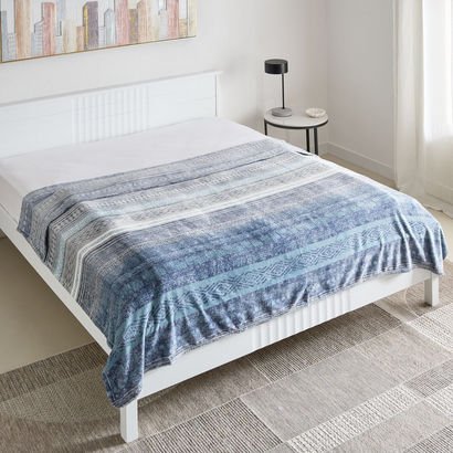 Matrix Enzo Printed Flannel Queen Blanket - 200x22...