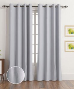 Dove 2-Piece Velvet Extra Long Dimout Curtain Set ...