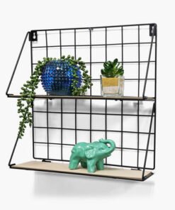 Sera 2-Tier Foldable Wall Shelf with MDF Board - 4...