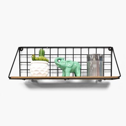 Sera 1-Tier Foldable Wall Shelf with MDF Board - 4...