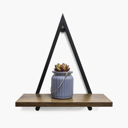 Sera Triangle Wall Shelf with MDF Board - 31x13x34...