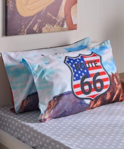 Gaming Biker 2-Piece Microfibre Pillow Cover Set -...