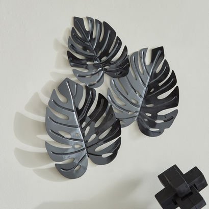 Jorja Metal Leaf Wall Art - 55.9x60.3x3.8 cm