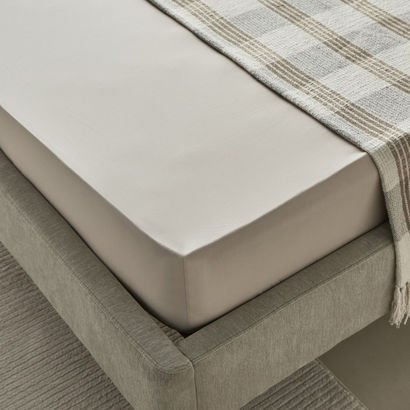 Purely-percale 300TC Single Fitted Sheet - 90x200+...