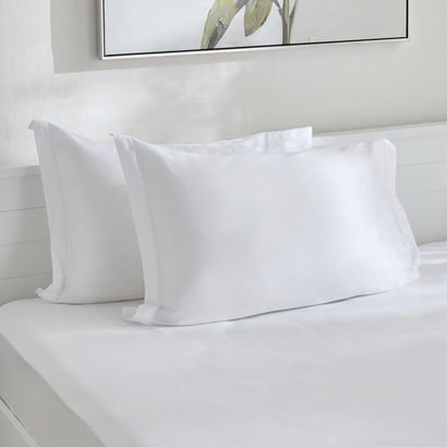 Opulent Luxe 2-Piece Cotton Solid Pillow Case Set ...