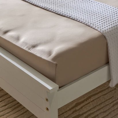 Opulent Luxe 400TC Cotton Solid Queen Fitted Sheet...