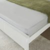 Essential Solid Cotton King Fitted Sheet - 180x210...