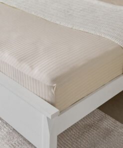 Hamilton Striped Satin Cotton King Fitted Sheet - ...