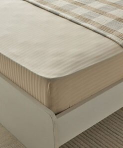 Hamilton Satin Stripe Olympic Queen Fitted Sheet -...