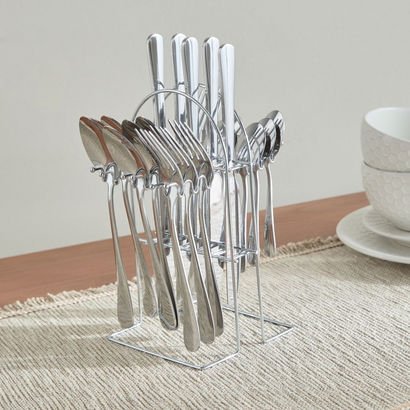Hampton 24-Piece Dinnerware Set with Stand