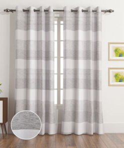 Braxton Aara Baron 2-Piece Extra Long Sheer Curtai...