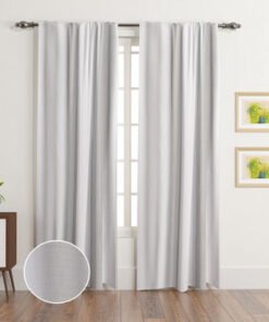 Cardiff 2-Piece Lined Curtain Pair with Back Tab a...