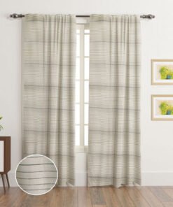 Cardiff 2-Piece Lined Curtain Pair with Back Tab a...