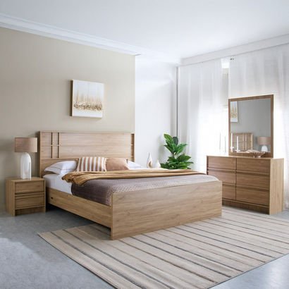 Dynasty Smart 5-Piece King Bedroom Set - 180x200 c...