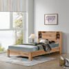 Carnation Smart Twin Bed with Storage Headboard - ...