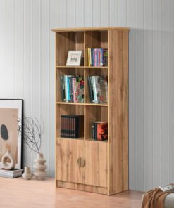 Movo Carnation Bookcase with 2 Doors