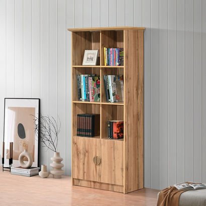 Movo Carnation Bookcase with 2 Doors