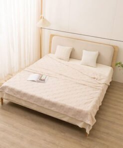 Cloud Sculpted Rabbit Fur Single-Layer Queen Blank...