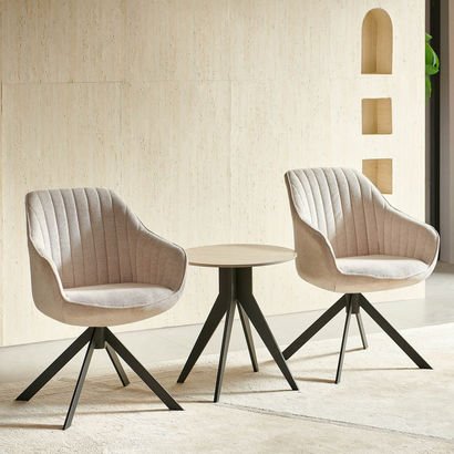 Belicia 2-Seater Sintered Stone Tea Set