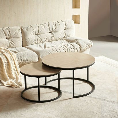 Belicia Sintered Stone Coffee Table - Set of 2