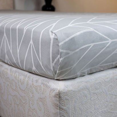 Malta Centrum Printed Cotton Twin Flat Sheet - 170...