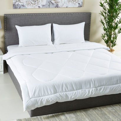 Ballina 3-Piece Solid Cotton Queen Comforter Set -...