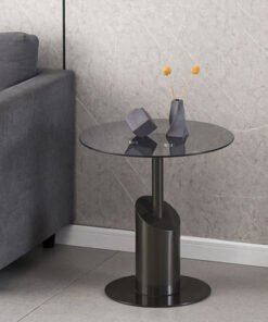 Fedrick Glass Top End Table