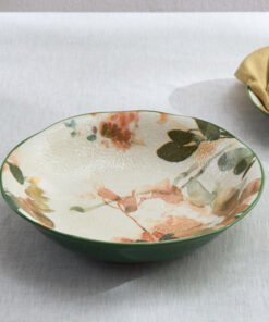 Blossom Stoneware Green Serving Bowl - 30 cm