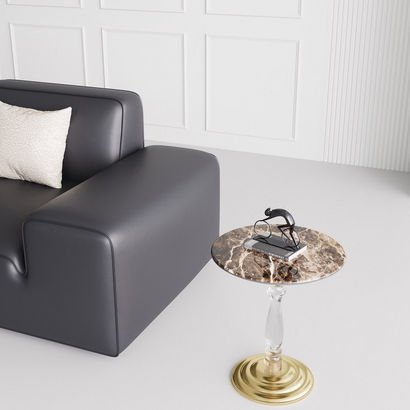 Grandora Sintered Stone Accent End Table