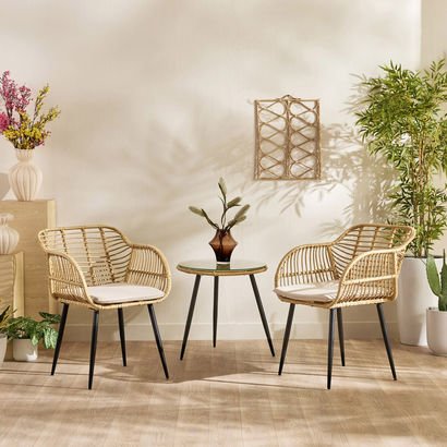 Vera Katina 2-Seater Outdoor Patio Set with Cushio...