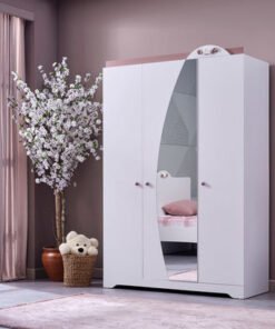 Bade 3-Door Wardrobe with Mirror