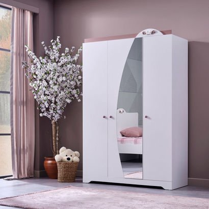 Bade 3-Door Wardrobe with Mirror