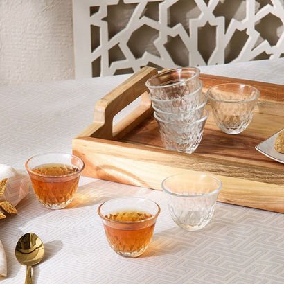 Opus 12-Piece Glass Cawa Cup Set - 60 ml