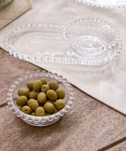 Merriam Beaded Condiment Bowl with Tray